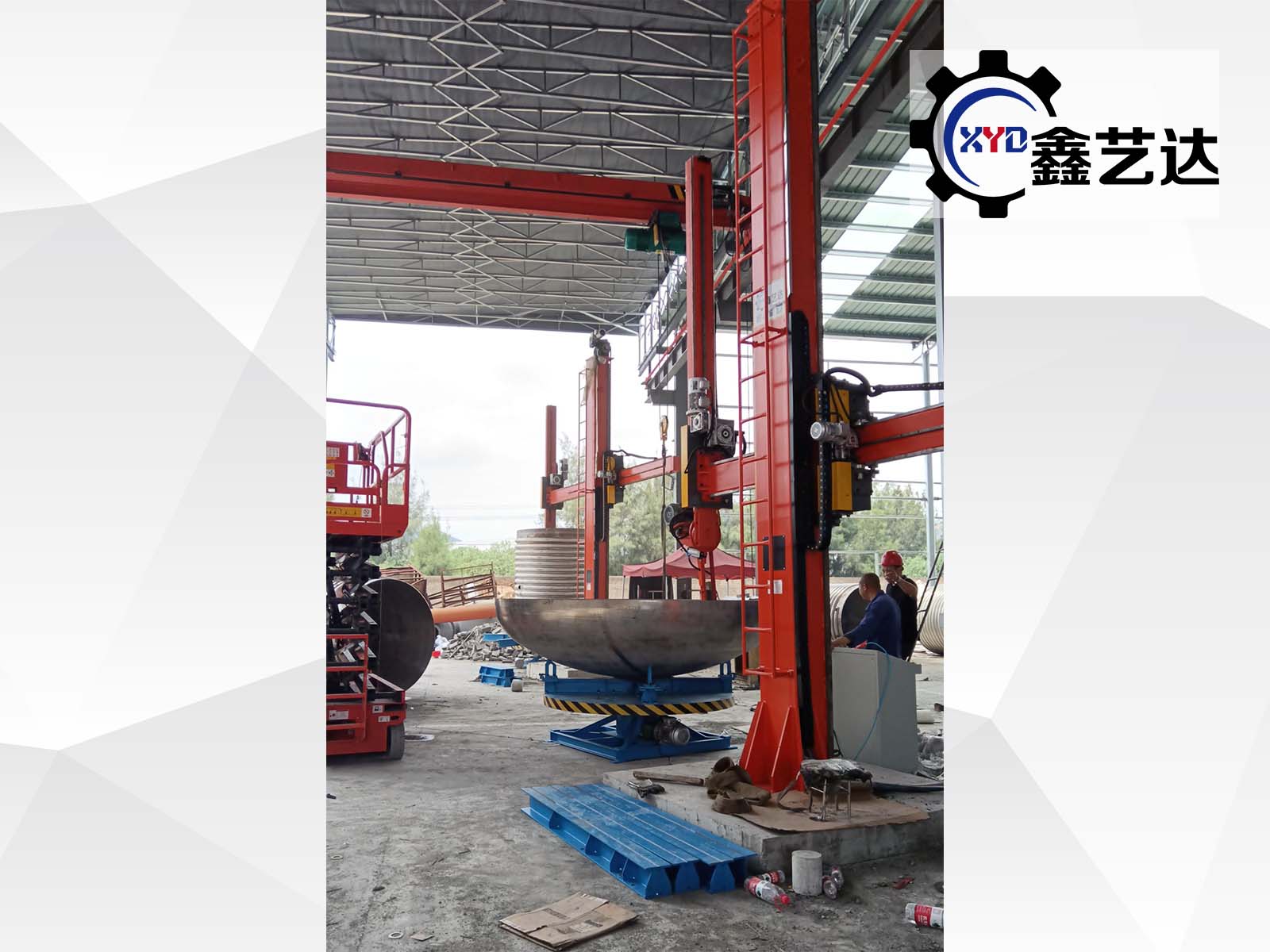 臨海客戶【工業罐體拋磨機】順利驗收